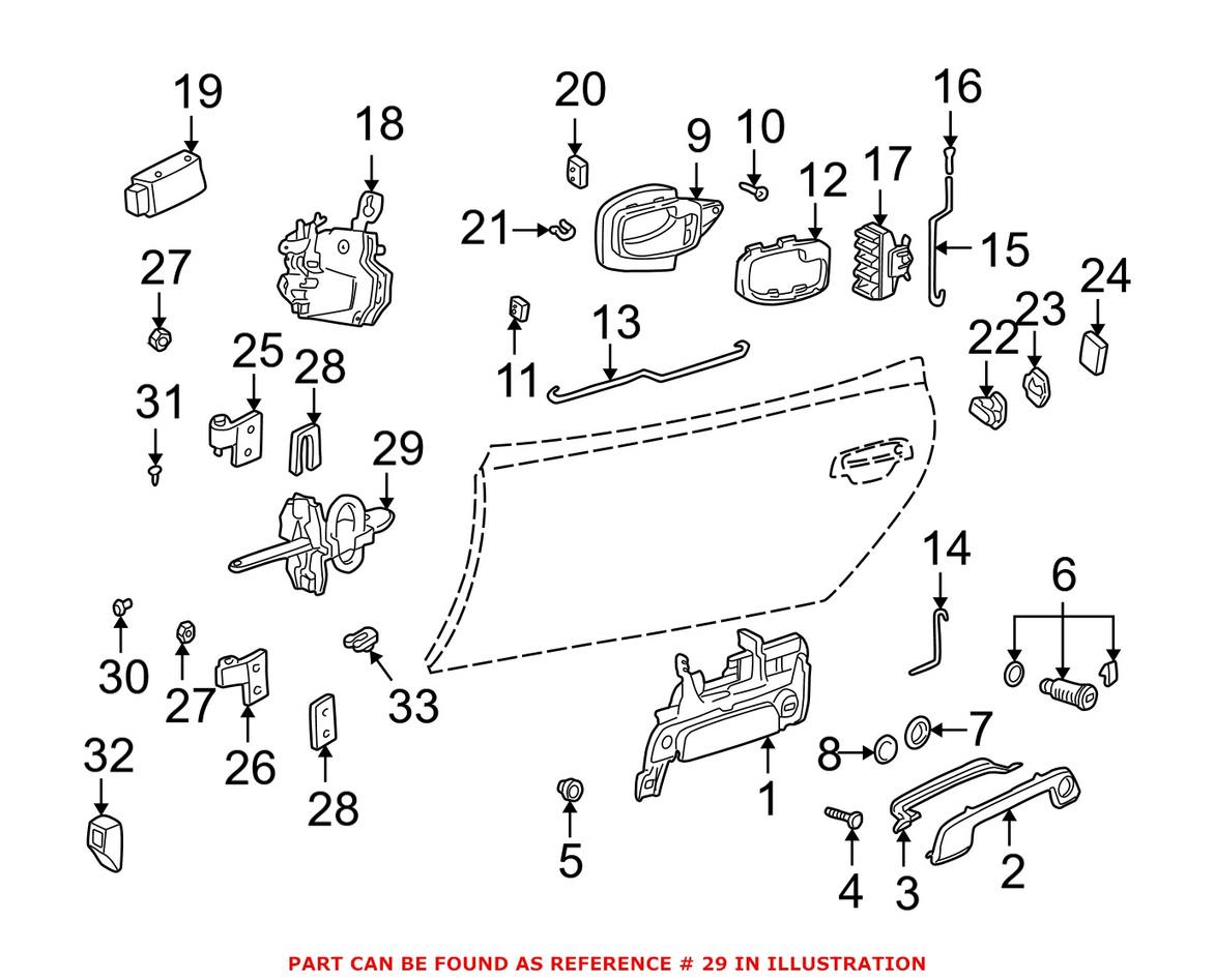 BMW Door Brake 51218397708